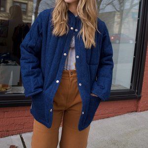Kordal Sawyer Jacket in Denim/Eucalyptus